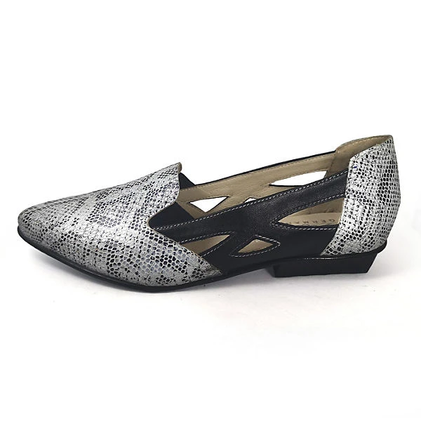 Tiggers® Tiggers Tiggers Carmen 04 Schwarz Weiss Silber Slipper - Schwarz/weiß 4 Tiggers® Tiggers Tiggers Carmen 04 Schwarz Weiss Silber Slipper - Schwarz/weiß – Bild 2