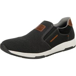 Rieker Sportliche Slipper - Schwarz