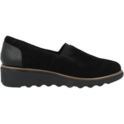 Clarks Sharon Dolly Slipper Damen Klassische Slipper - Schwarz 9 Clarks Sharon Dolly Slipper Damen Klassische Slipper - Schwarz -Ara-Shop 20952271 03
