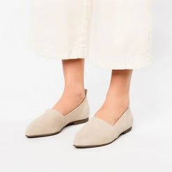 Paul Vesterbro Eleganter Leder Klassische Slipper - Beige 10 Paul Vesterbro Eleganter Leder Klassische Slipper - Beige -Ara-Shop 22173432 02
