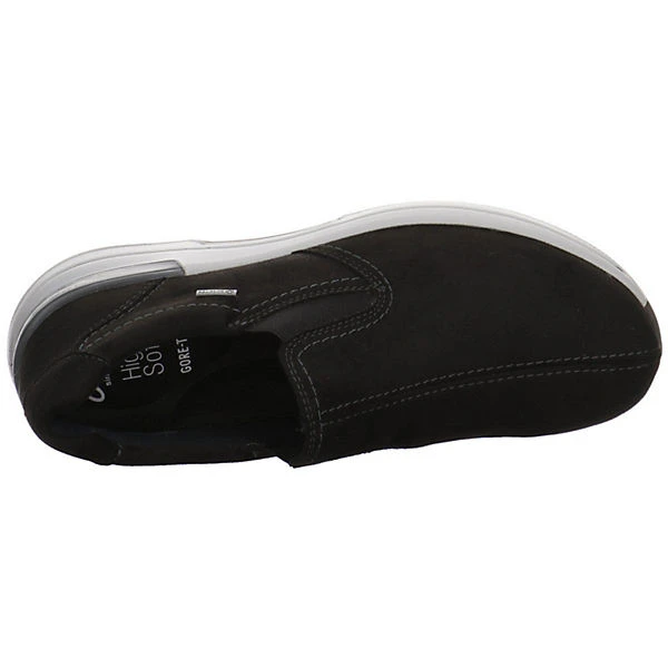 Ara Damen Slipper Schuhe N Gore-Tex Slipper Freizeit Elegant Slip-Ons Elastikeinsatz Textil Uni Klassische Slipper - Schwarz 7 Ara Damen Slipper Schuhe N Gore-Tex Slipper Freizeit Elegant Slip-Ons Elastikeinsatz Textil Uni Klassische Slipper - Schwarz – Bild 5