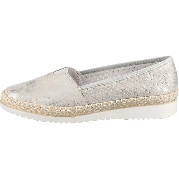 Rieker Klassische Slipper - Silber-kombi 4 Rieker Klassische Slipper - Silber-kombi – Bild 2