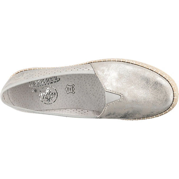 Rieker Klassische Slipper - Silber-kombi 7 Rieker Klassische Slipper - Silber-kombi – Bild 5