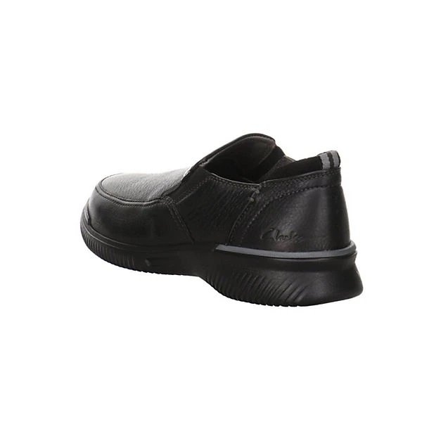 Clarks Herren Slipper Schuhe Donaway Step Slipper Freizeit Elegant Slip-Ons Leder-/Textilkombination Uni Klassische Slipper - Schwarz 7 Clarks Herren Slipper Schuhe Donaway Step Slipper Freizeit Elegant Slip-Ons Leder-/Textilkombination Uni Klassische Slipper - Schwarz – Bild 5