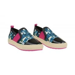 Geox Damenschuhe BREEDA Sportliche Slipper - Blau -Ara-Shop 24995436 02