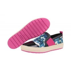 Geox Damenschuhe BREEDA Sportliche Slipper - Blau -Ara-Shop 24995436 04
