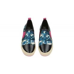 Geox Damenschuhe BREEDA Sportliche Slipper - Blau -Ara-Shop 24995436 07