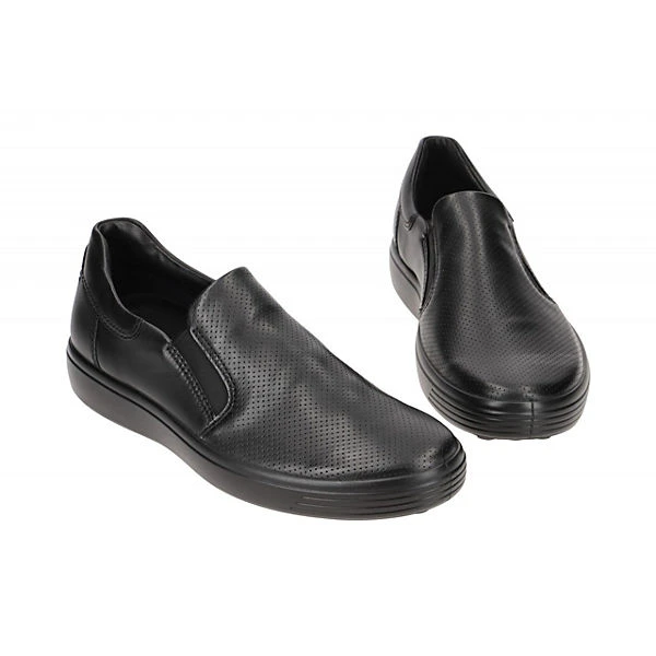 ECCO Herrenschuhe SOFT 7 MEN Klassische Slipper - Schwarz 4 ECCO Herrenschuhe SOFT 7 MEN Klassische Slipper - Schwarz – Bild 2