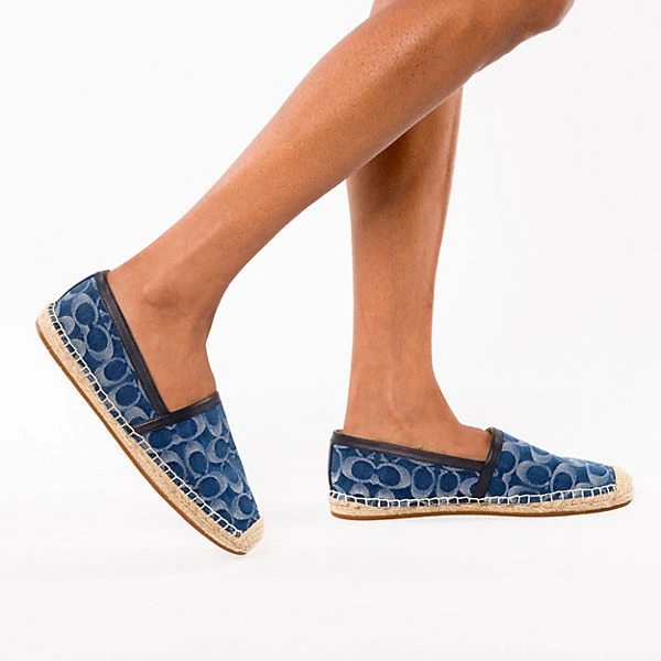 Coach Collins Denim Espadrille Espadrilles - Blau 4 Coach Collins Denim Espadrille Espadrilles - Blau – Bild 2