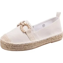 Inselhauptstadt Insel Buckle Espadrilles - Beige
