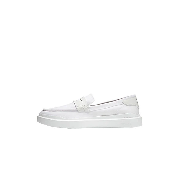 Cole Haan GrandPrø Rally Canvas Penny Loafer Sportliche Slipper - Weiß 5 Cole Haan GrandPrø Rally Canvas Penny Loafer Sportliche Slipper - Weiß – Bild 3