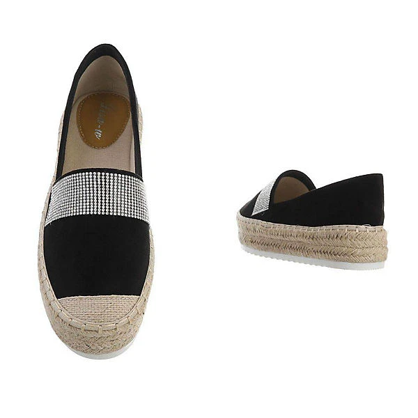 Ital-Design Slipper , Flach, Strass 5 Ital-Design Slipper , Flach, Strass – Bild 3