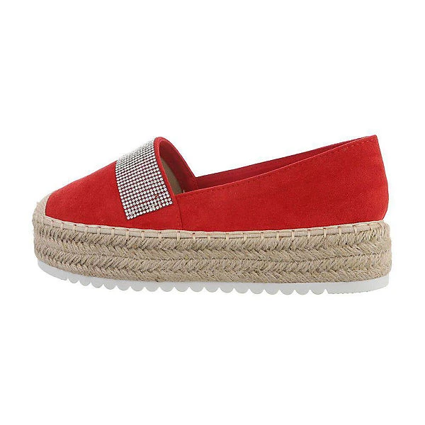 Ital-Design Slipper , Flach, Strass 3 Ital-Design Slipper , Flach, Strass