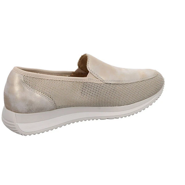 Remonte Damen Slipper Schuhe Slipper Freizeit Elegant Slip-Ons Leder-/Textilkombination Uni Klassische Slipper - Beige 7 Remonte Damen Slipper Schuhe Slipper Freizeit Elegant Slip-Ons Leder-/Textilkombination Uni Klassische Slipper - Beige – Bild 5