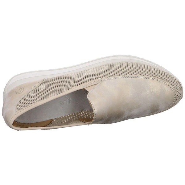Remonte Damen Slipper Schuhe Slipper Freizeit Elegant Slip-Ons Leder-/Textilkombination Uni Klassische Slipper - Beige 10 Remonte Damen Slipper Schuhe Slipper Freizeit Elegant Slip-Ons Leder-/Textilkombination Uni Klassische Slipper - Beige – Bild 8