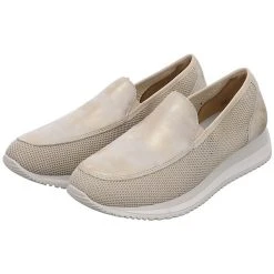 Remonte Damen Slipper Schuhe Slipper Freizeit Elegant Slip-Ons Leder-/Textilkombination Uni Klassische Slipper - Beige 21 Remonte Damen Slipper Schuhe Slipper Freizeit Elegant Slip-Ons Leder-/Textilkombination Uni Klassische Slipper - Beige -Ara-Shop 29595379 10