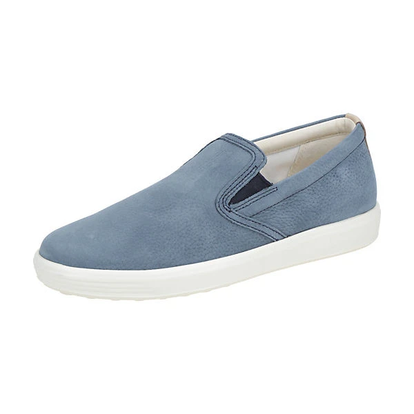 ECCO Damenschuhe SOFT 7 LADIES Sportliche Slipper - Blau 3 ECCO Damenschuhe SOFT 7 LADIES Sportliche Slipper - Blau
