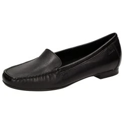 Sioux Mokassin Zalla Klassische Slipper - Schwarz -Ara-Shop 7260368 08