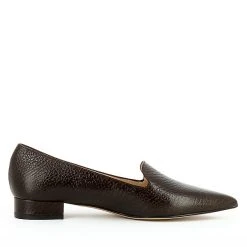 EVITA Damen Slipper FRANCA Klassische Slipper - Dunkelbraun -Ara-Shop 7592416 05